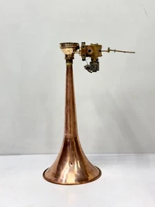 Antique Marine Super Loud Zollner Kiel Makrofon Long Boat/Ship Copper Air Horn - Picture 1 of 8