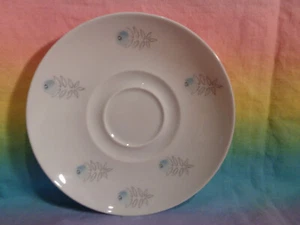 Vintage Thomas Germany White Replacement Demitasse Saucer Blue Flowers - Picture 1 of 6