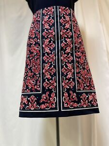 Talbots Skirt Size 20 Paisley 42 x 20 Lined Business or Pleasure Machine Wash