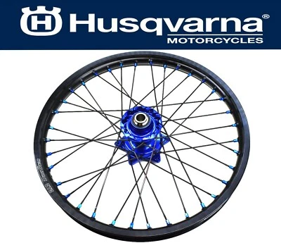 Front Wheel Rim 15-25 FC FE TE TC250-501 Black Blue 1.60"x21" DirtStar OEM #O248 - Image 1 of 4