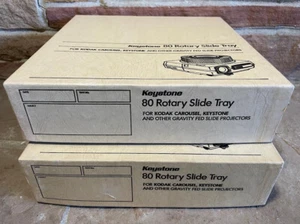 (2) Keystone 80 rotary slide tray for Kodak Carousel Keystone other C SHIP NOTE - Picture 1 of 4