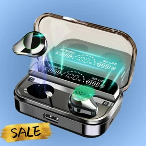Wireless earbuds Bluetooth Headphones 5.0 Sporting Headset W/ Mic Charging Case - Picture 1 of 9