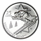 🇨🇦 Canada quarter 25 cents coin, Vancouver Olympic Games, Alpine Skiing, 2007