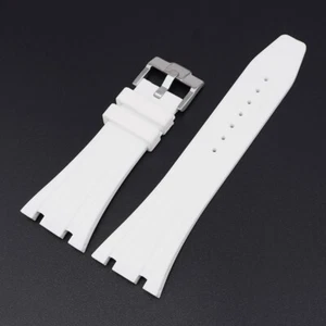 26MM SILICONE RUBBER DIVER WATCH BAND STRAP FITS For Abbey Royal Oak - Picture 1 of 35