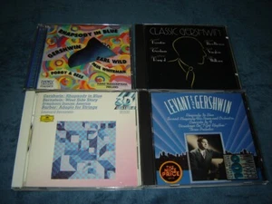 Lot of 4 Gershwin CD's NM Bernstein DG full silver, Earl Wild, Levant, Classic - Imagen 1 de 2