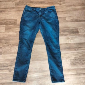 Hebilla Negra Hombre Talla 33 x 31 Ajuste No. Pantalones de mezclilla ajustados 76 elásticos lavado oscuro - Imagen 1 de 8