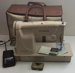 Singer 315 Halbindustrielle Haushaltsnähmaschine mit Pedal & Abdeckung - Bild 1 von 14