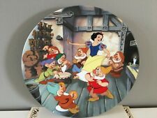 Walt Disney THE DANCE OF SNOW WHITE AND THE SEVEN DWARFS Knowles Collector Plate