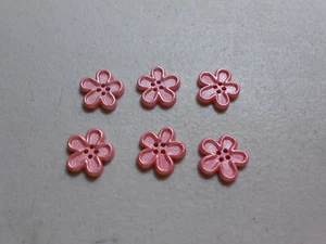 Bottoni Novità (Nuovi)(6) 5/8" PETALI PERLATI SALMONE #9 - Foto 1 di 1