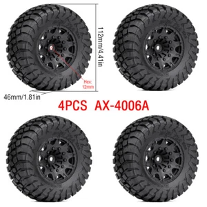 4x4 112*46MM RC Gummireifen Rad für 1/10 Course Truck ARRMA Traxxas Slash - Bild 1 von 2