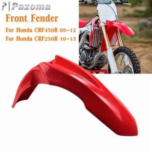 1Pc Motorcyle Red Front Fender Mud Guard For Honda CRF450R '09-12 CRF250R '10-13 - Picture 1 of 7