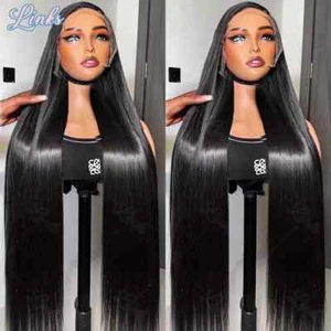 Peluca frontal de encaje transparente Sraight 13x6 13x4 HD cierre 5x5 pelucas de cabello humano - Imagen 1 de 13