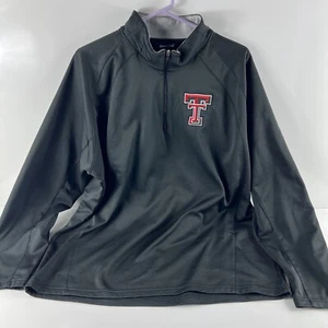 Sport-Tec Jacke schwarz mit Texas Tech Logo Gr. 2XL 1/4 Zip Pullover Jacket - Bild 1 von 13