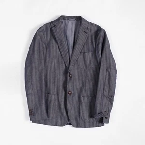 GANT x Michael Bastian Cotton Herringbone Sport Coat Blazer Blue US 38 / EU 48 - Picture 1 of 9