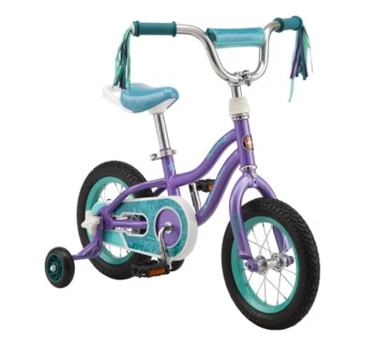 Bicicleta Schwinn Hopscotch & Toggle Niños Niñas 12 pulgadas, Púrpura, Edades 2-4 Construcción Rápida Foto 1 de 4