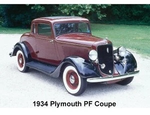 1934 Plymouth PF Coupe  Refrigerator / Tool Box Magnet - Picture 1 of 1