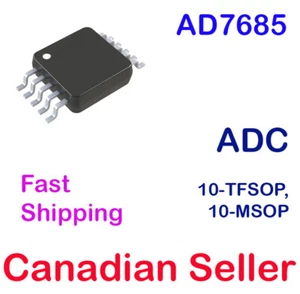 AD7685 ADC 16Bit Analog to Digital Converter 1In 1SAR 10-MSOP IC Analog Devices - Picture 1 of 1
