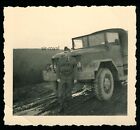 Reo M34 US Truck Militär LKW Lastwagen Truppenübungsplatz Baumholder Foto 6x6cm