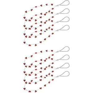 2 Pieces Mobile Phone Package Hanging Chain Miss Lanyard Wrist Cherry - Zdjęcie 1 z 12