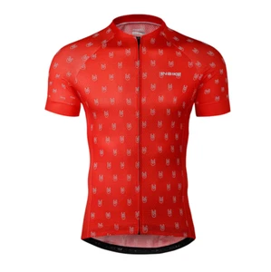 INBIKE Mens Cycling Jersey Red - Large - Picture 1 of 2