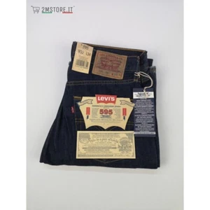 LEVI'S 595 Indigo Jeans ORIGINAL Regular Straight Leg High Waist VINTAGE - Bild 1 von 5