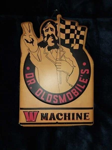 70'S STYLE DR. OLDSMOBILE'S WMACHINE Tin Metal Embossed Sign OFFICIAL GM LICENSE - Picture 1 of 3