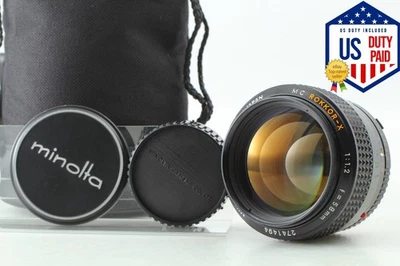 Rare [MINT] MINOLTA MC ROKKOR-X 58mm f1.2 Prime Manual Focus Lens PG From JAPAN - Image 1 of 4