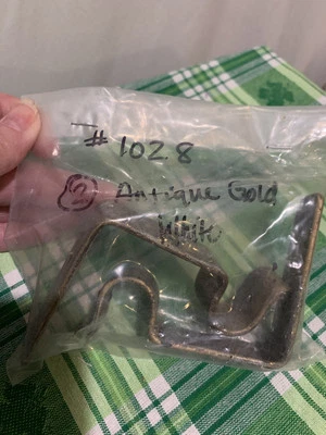 ❤️Cortina de ferro forjado 2 suportes ouro antigo veja medida em fotos - Imagem 1 de 4