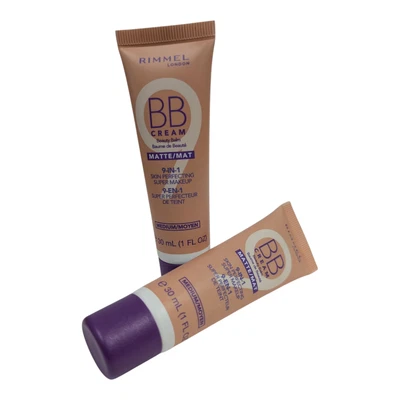 2 bases Rimmel London BB crema mate 9 en 1 mediana 1 FL OZ Foto 1 de 3