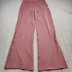 Pantalones VUORI Mujer Medianos Bayview Pierna Ancha Acampanados Térmicos Tejido Gofre Rosa  - Imagen 1 de 11