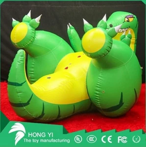 Dinosaur With SPH Cartoon lInflatable-Inflate Blow Toy Pool Party Room Decor - Picture 1 of 5
