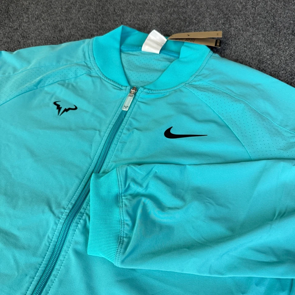 Nike Court Dri-Fit Rafa Nadal Tennis Full Zip Jacket DV2885-345 Men's Size Small