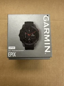Garmin epix Pro Gen 2 Sapphire Edition GPS Watch- Carbon Gray/Black, 47mm-IN BOX - Picture 1 of 11