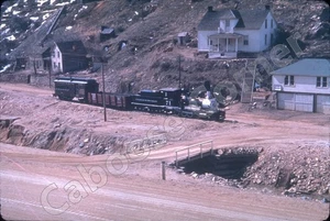 C&S Railway #71 in mostra Blackhawk Yard 1941 35 mm diapositiva Jackson Chione (0802) - Foto 1 di 1