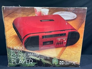 Vintage GPX S 3000 Stereo Portable Am/Fm Phonograph/Cassette Player - Picture 1 of 21