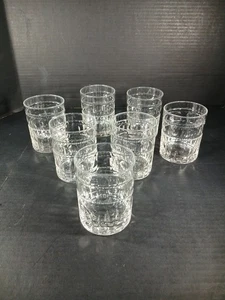 Imperial Glass 4 1/8" Vintage Clear Glass Old Fashioned Lowball Glasses Set 7 - Picture 1 of 7