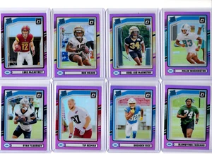 2024 Panini Donruss Lot (8) Rated Rookie Optic Preview Pink - Foto 1 di 2