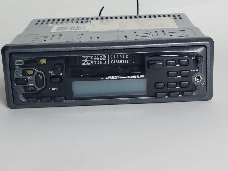 RECEPTOR CASETE PARADA AUTOMÁTICA XTREME SOUND WMS220 30 VATIOS CON RADIO SINTONIZADOR DE METAL Foto 1 de 4