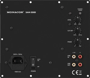 Monacor SAM-200D Aktive Subwoofer-Module für das digitale Zeitalter 280 W 030004 - Bild 1 von 3