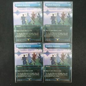 MTG 4x Prophetic Beginning / Preordain Final Fantasy SCH Promo NM English - Picture 1 of 4