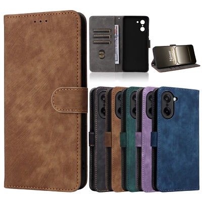 For OnePlus Ace 5 Racing, Luxury Retro Leather Wallet Stand Card Slot Cover Case - Image 1 of 4