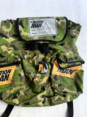 Action Man Mochila Vintage 1994 Entrenamiento Básico Exterior Supervivencia Mochila Hasbro Foto 1 de 2