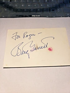 Betty Garrett signed 3x5 card Vintage - Picture 1 of 5