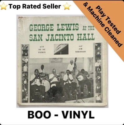 George Lewis ~ George Lewis At The San Jacinto Hall Jazz Lp Record VG+ / EX Foto 1 de 4