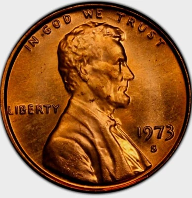 1973 S Lincoln Memorial BU Brilliant Uncirculated 1C From 🔥OBW Bank Roll🔥 - Image 1 of 4