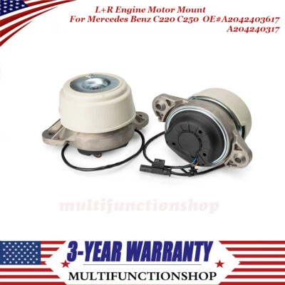 Front Left+Right Engine Motor Mount A2042403617/3717 For Mercedes Benz GLK250 - Image 1 of 4