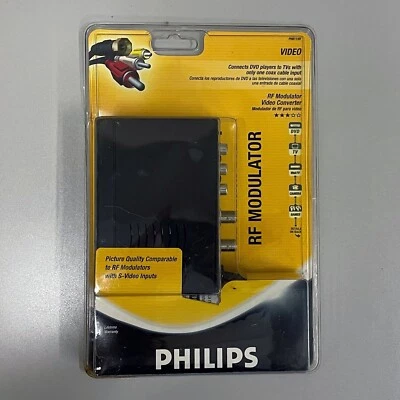 Philips RF Modulator Video Converter with S-Video Inputs PH61159 NEW - Image 1 of 4