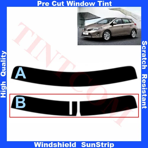 Film Solaire Prédécoupé Teinté Pare-Brise Toyota Auris 5P 2013-... - Imagen 1 de 1