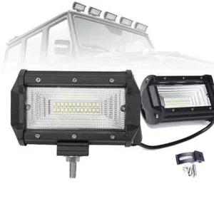 2 X 72W LED LUCE FARO 12V 24V SUPPLEMENTARE FARETTO AUTO BARCA 24LED 6000K NUOVO - Foto 1 di 1