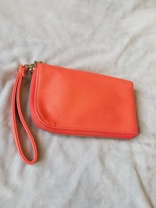 Banana Republic CHARGE IT Clutch Wallet Bright Orange - Picture 1 of 5